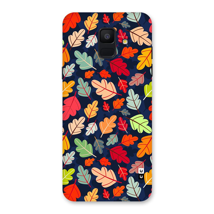 Colorful Leaves Beautiful Pattern Back Case for Galaxy A6 (2018)