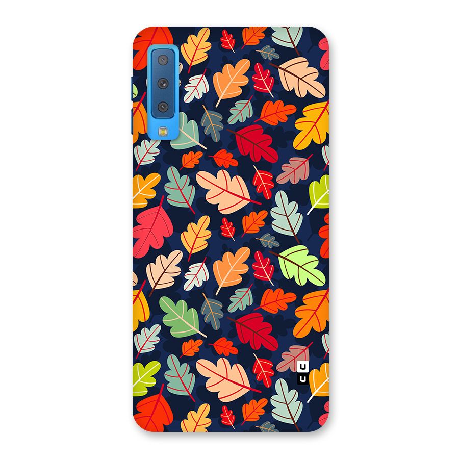 Colorful Leaves Beautiful Pattern Back Case for Galaxy A7 (2018)