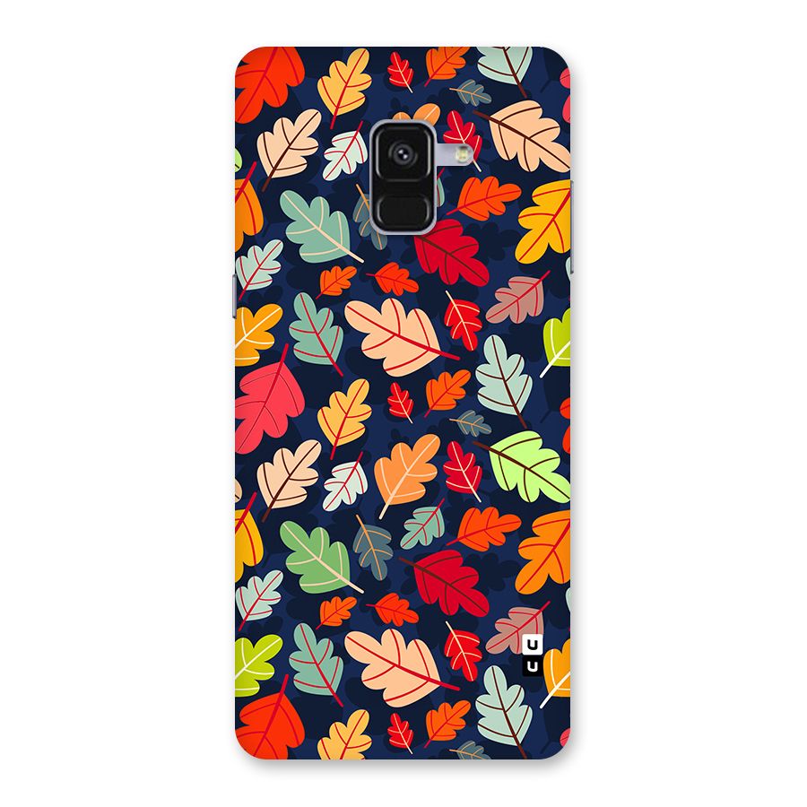 Colorful Leaves Beautiful Pattern Back Case for Galaxy A8 Plus