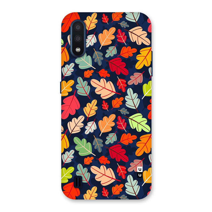 Colorful Leaves Beautiful Pattern Back Case for Galaxy M01