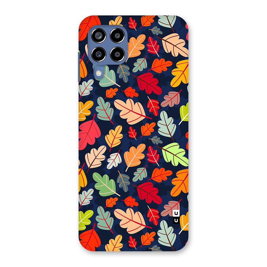 Colorful Leaves Beautiful Pattern Back Case for Galaxy M53 5G