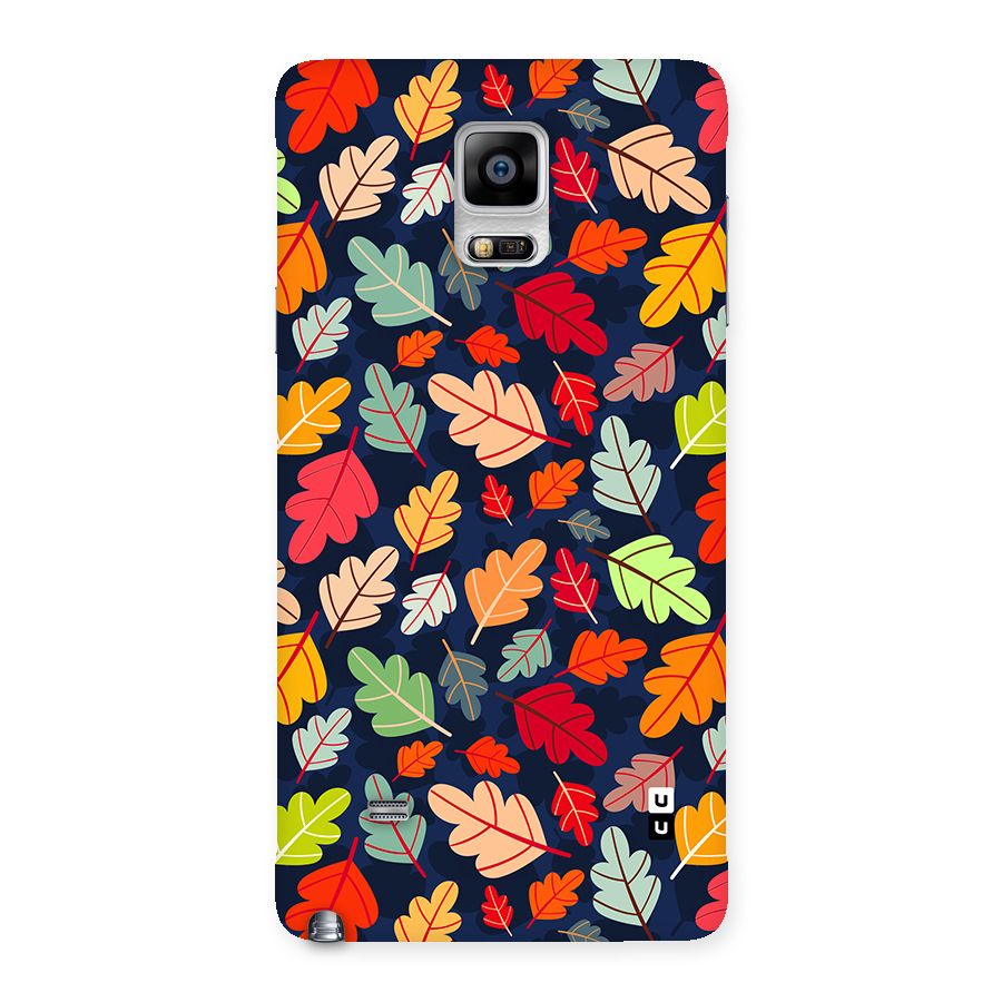 Colorful Leaves Beautiful Pattern Back Case for Galaxy Note 4