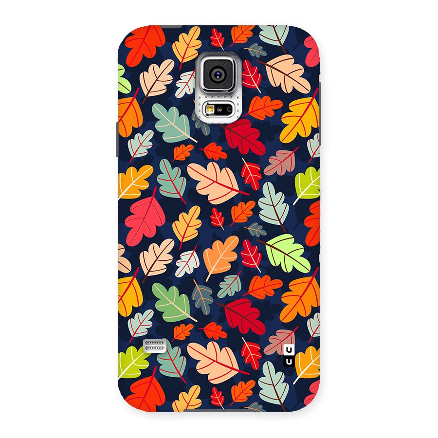 Colorful Leaves Beautiful Pattern Back Case for Galaxy S5