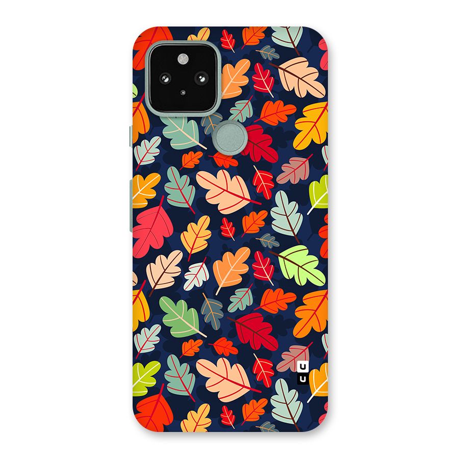 Colorful Leaves Beautiful Pattern Back Case for Google Pixel 5