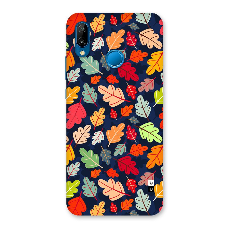 Colorful Leaves Beautiful Pattern Back Case for Huawei P20 Lite