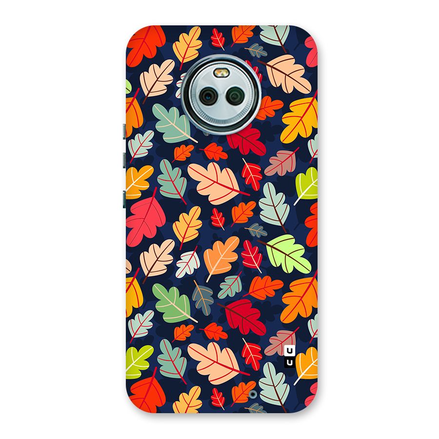 Colorful Leaves Beautiful Pattern Back Case for Moto X4
