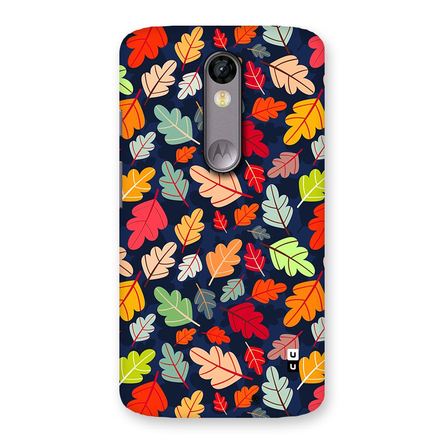 Colorful Leaves Beautiful Pattern Back Case for Moto X Force