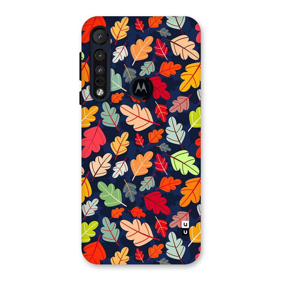 Colorful Leaves Beautiful Pattern Back Case for Motorola One Macro