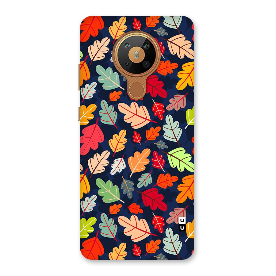 Colorful Leaves Beautiful Pattern Back Case for Nokia 5.3
