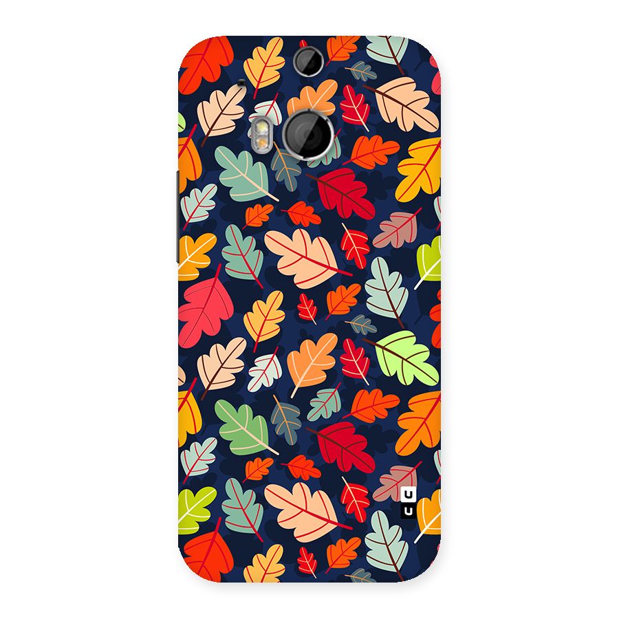 Colorful Leaves Beautiful Pattern Back Case for One M8