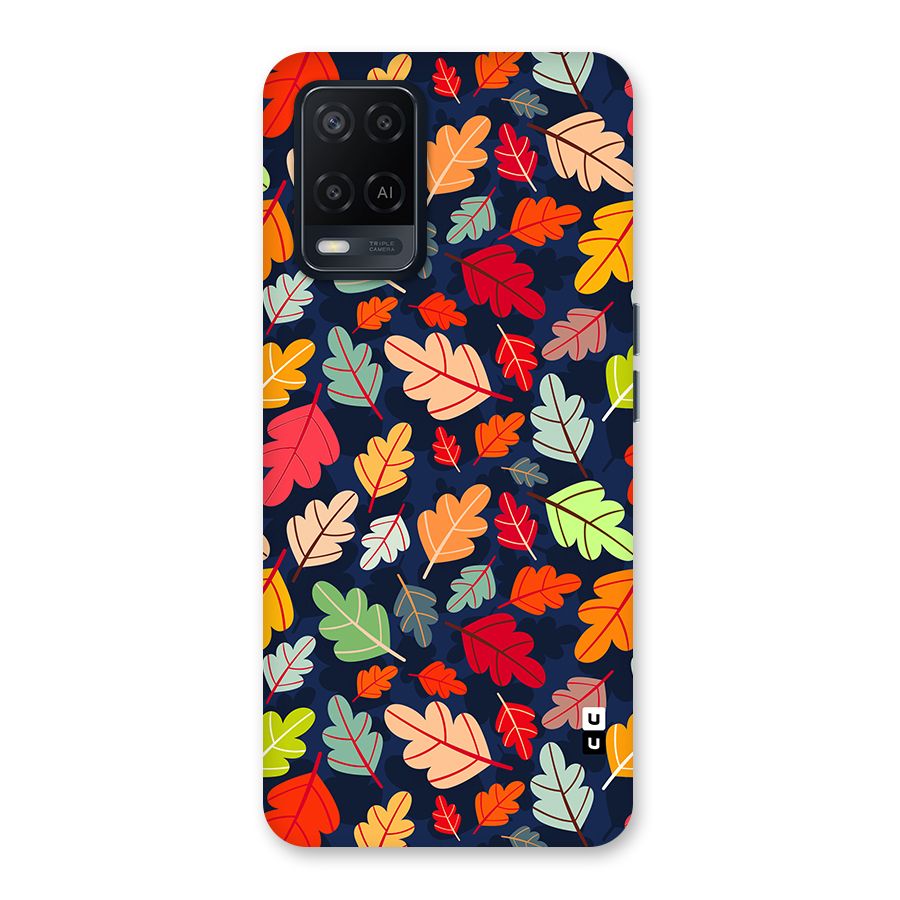 Colorful Leaves Beautiful Pattern Back Case for Oppo A54