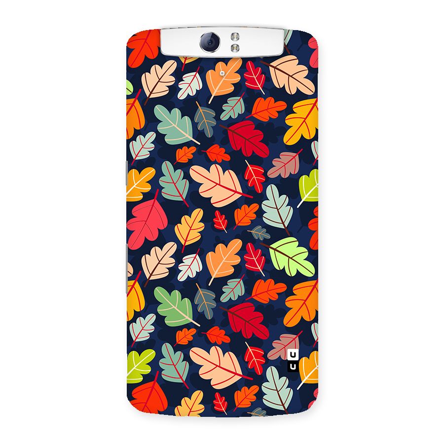 Colorful Leaves Beautiful Pattern Back Case for Oppo N1
