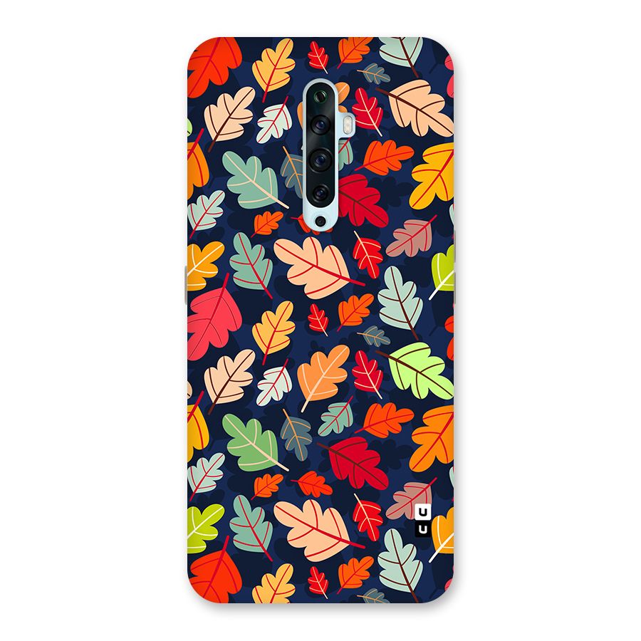 Colorful Leaves Beautiful Pattern Back Case for Oppo Reno2 F