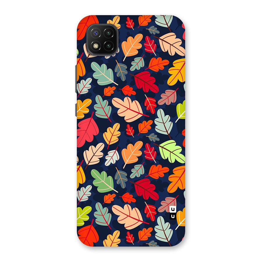 Colorful Leaves Beautiful Pattern Back Case for Poco C3