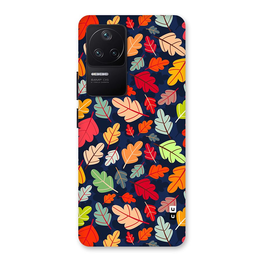 Colorful Leaves Beautiful Pattern Back Case for Poco F4 5G