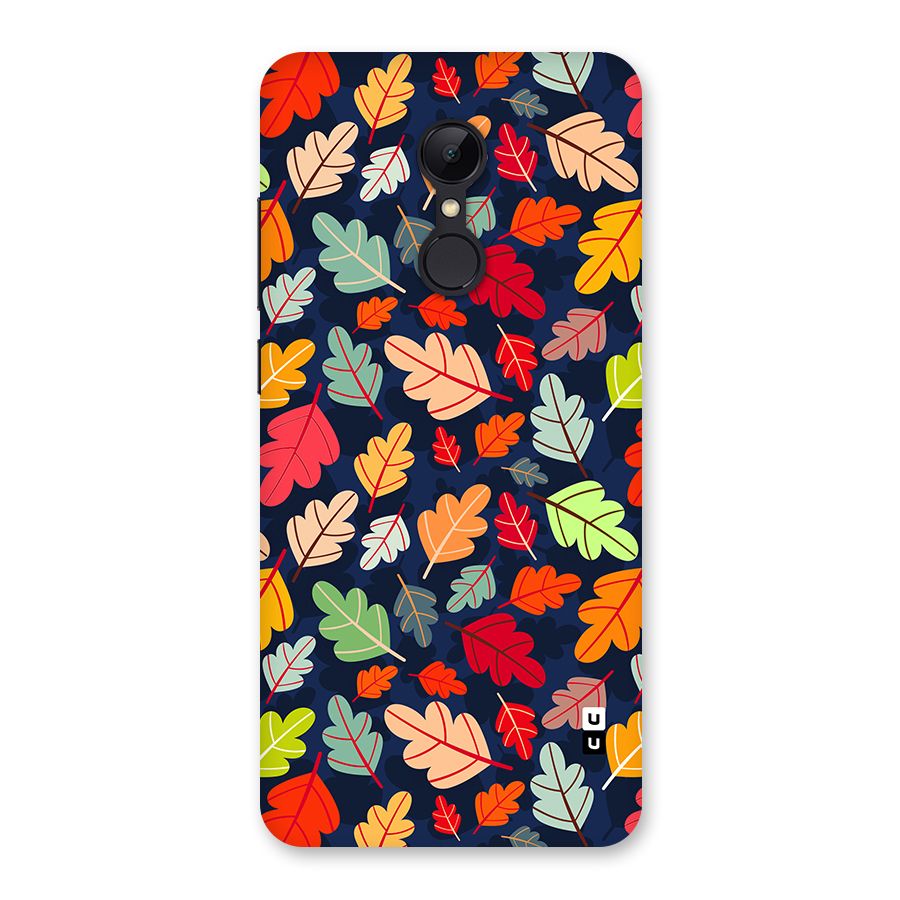 Colorful Leaves Beautiful Pattern Back Case for Redmi 5