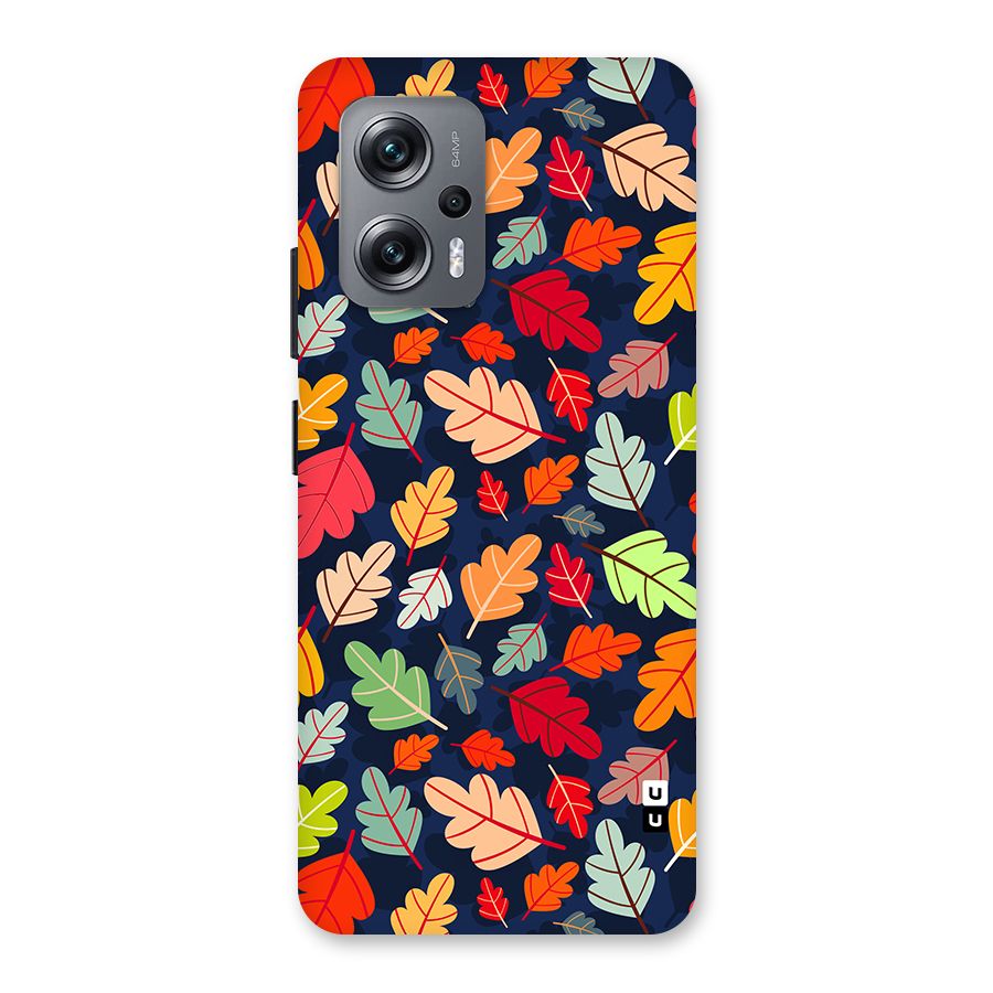 Colorful Leaves Beautiful Pattern Back Case for Redmi K50i