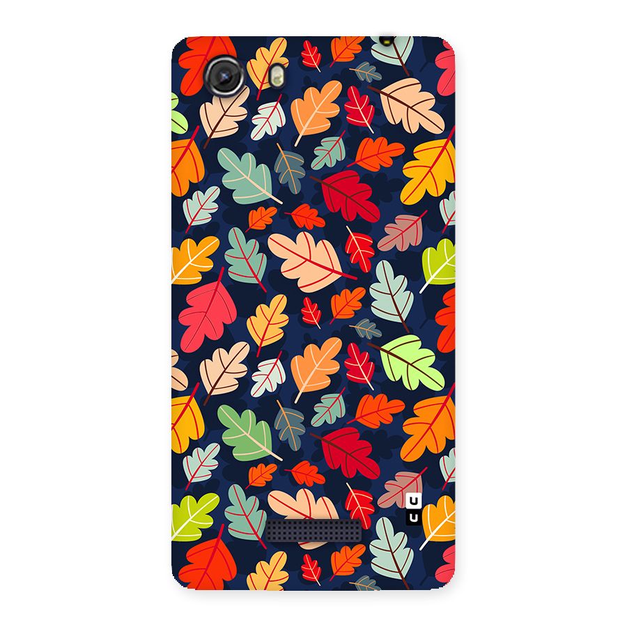 Colorful Leaves Beautiful Pattern Back Case for Unite 3