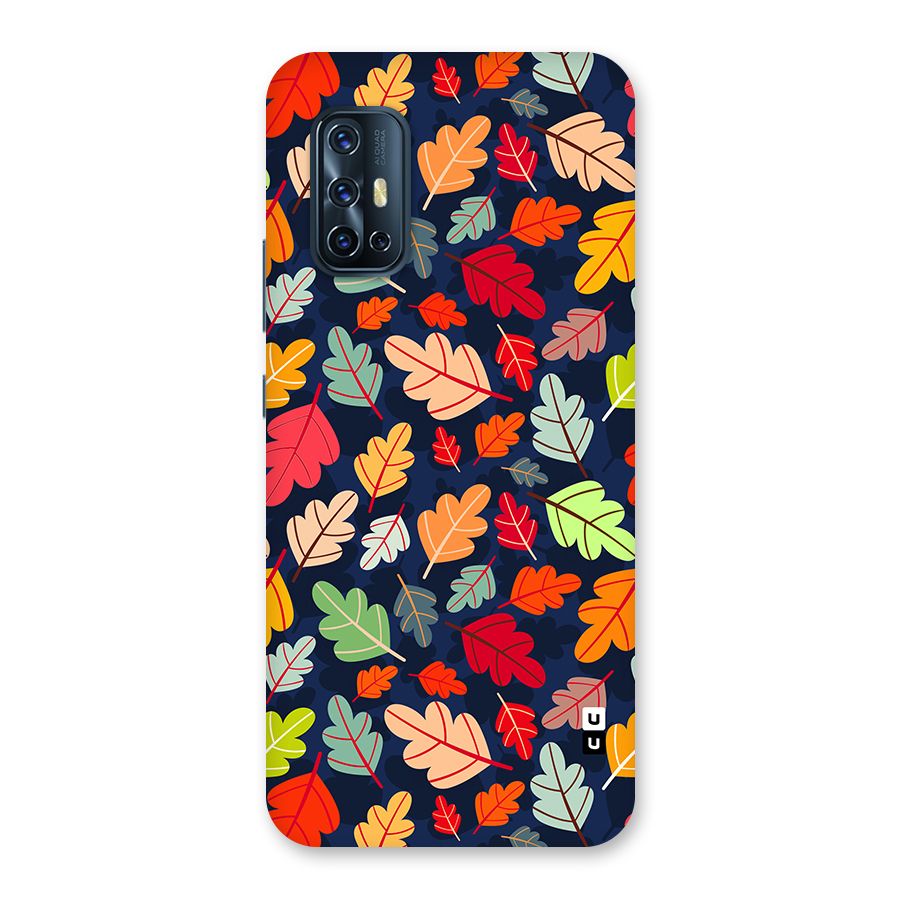 Colorful Leaves Beautiful Pattern Back Case for Vivo V17