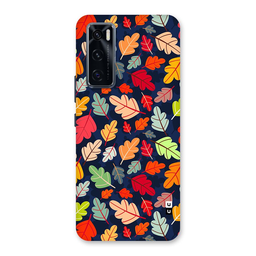 Colorful Leaves Beautiful Pattern Back Case for Vivo V20 SE