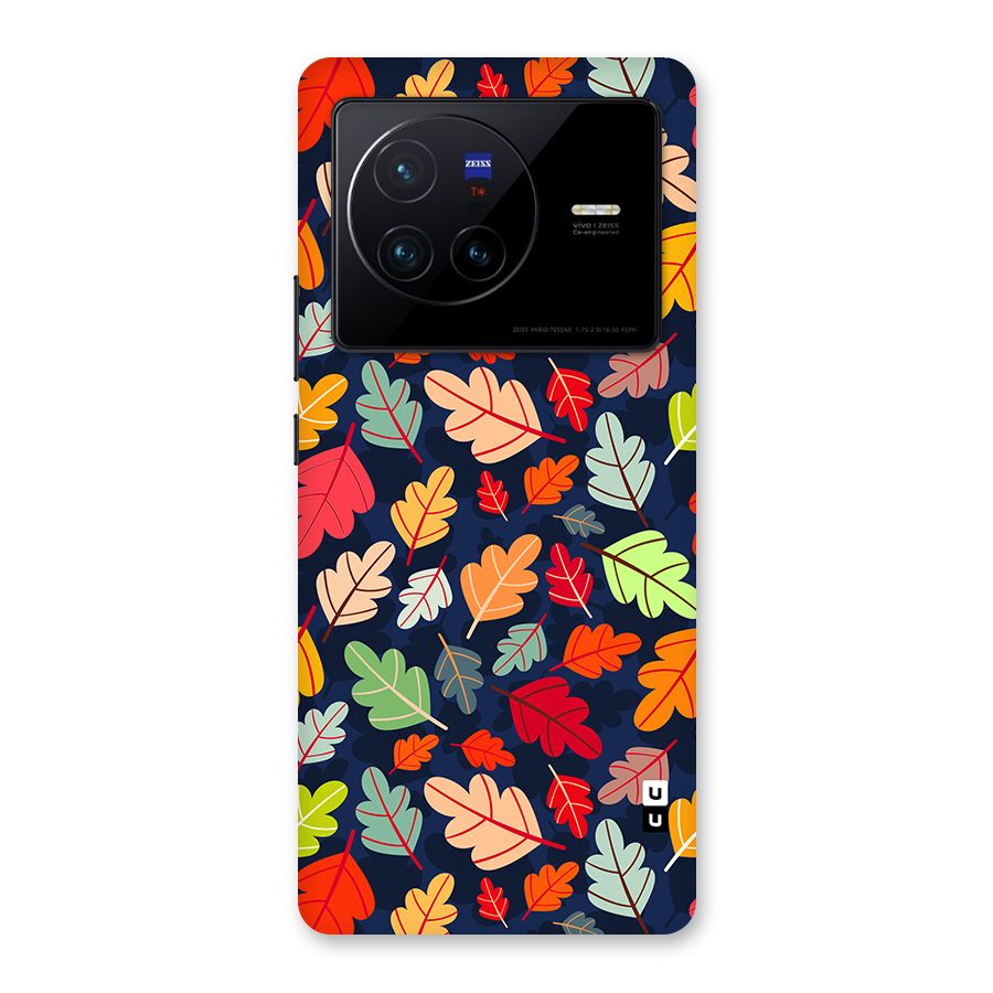 Colorful Leaves Beautiful Pattern Back Case for Vivo X80