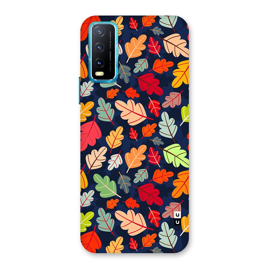 Colorful Leaves Beautiful Pattern Back Case for Vivo Y20G