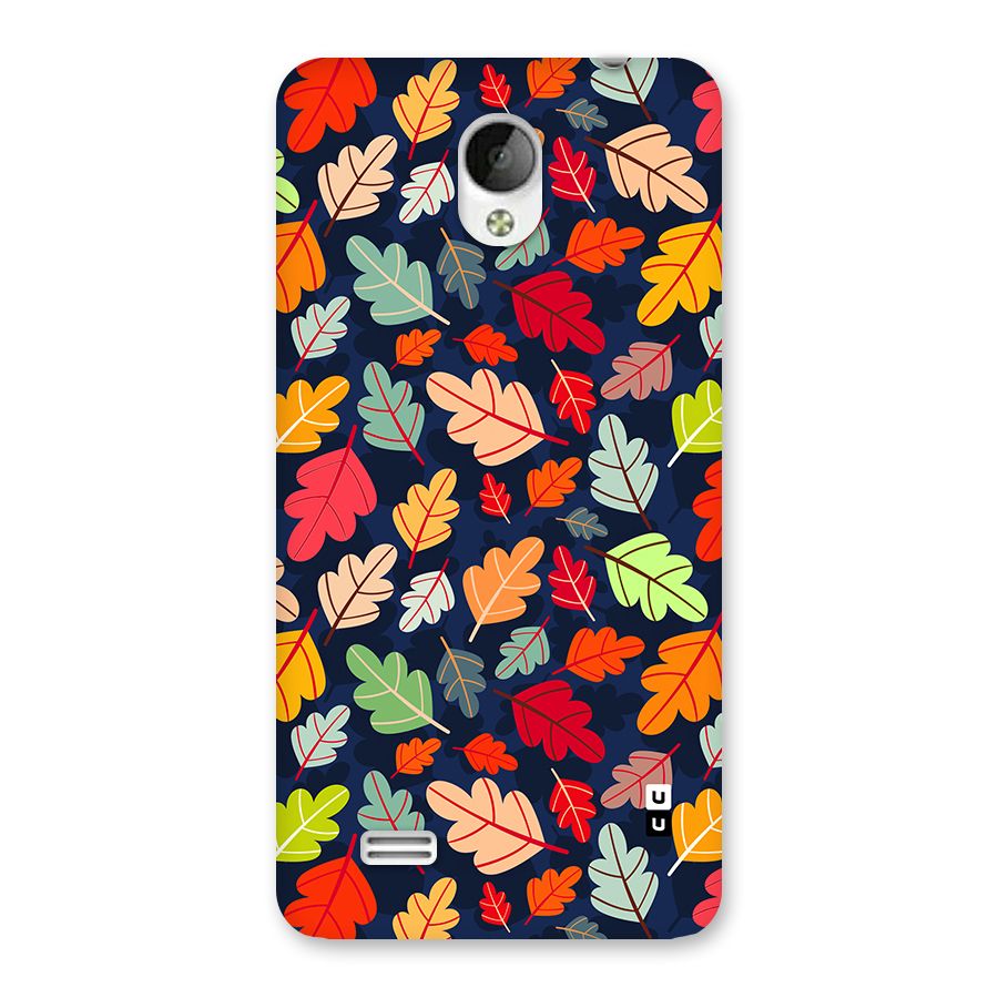 Colorful Leaves Beautiful Pattern Back Case for Vivo Y21