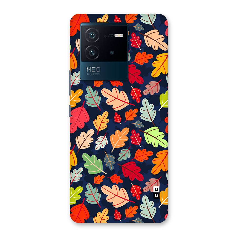 Colorful Leaves Beautiful Pattern Back Case for Vivo iQOO Neo 6 5G
