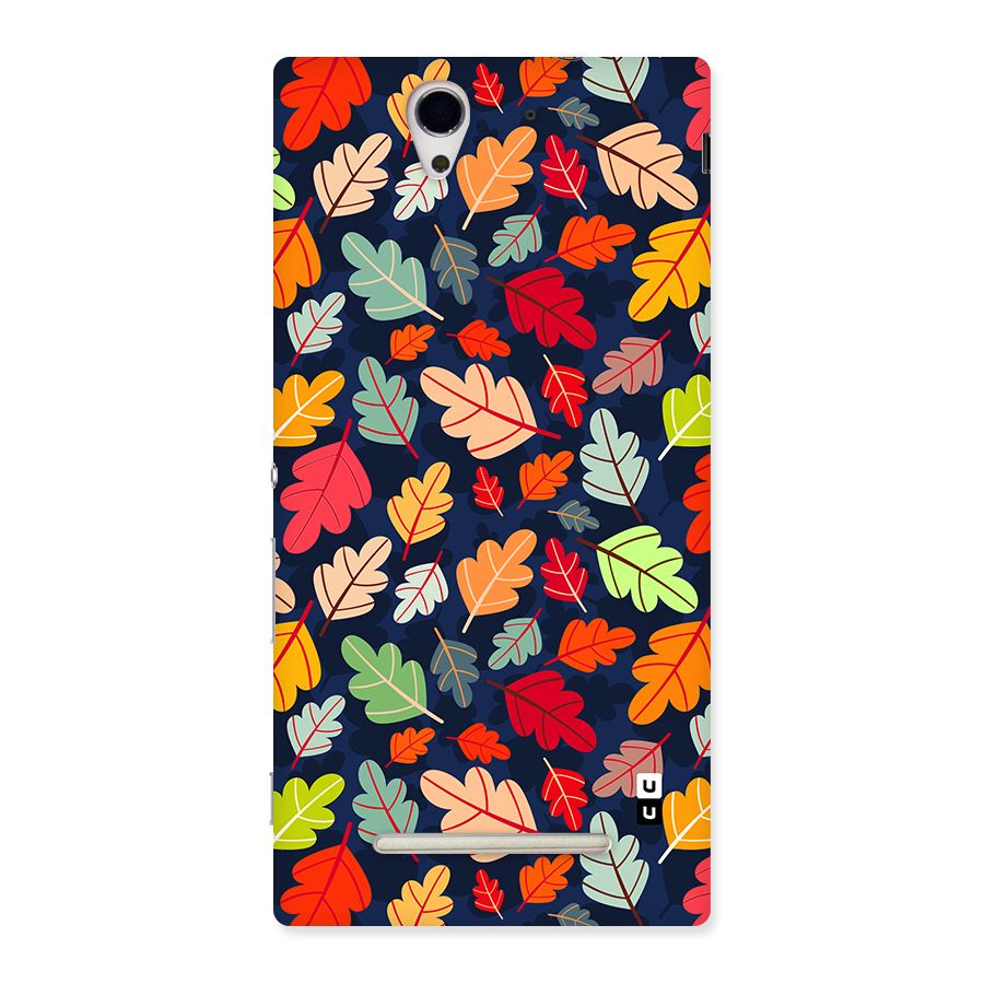 Colorful Leaves Beautiful Pattern Back Case for Xperia C3