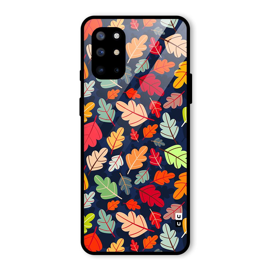 Colorful Leaves Beautiful Pattern Glass Back Case for OnePlus 8T