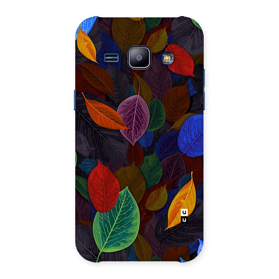 Colorful Leaves Pattern Back Case for Galaxy J1