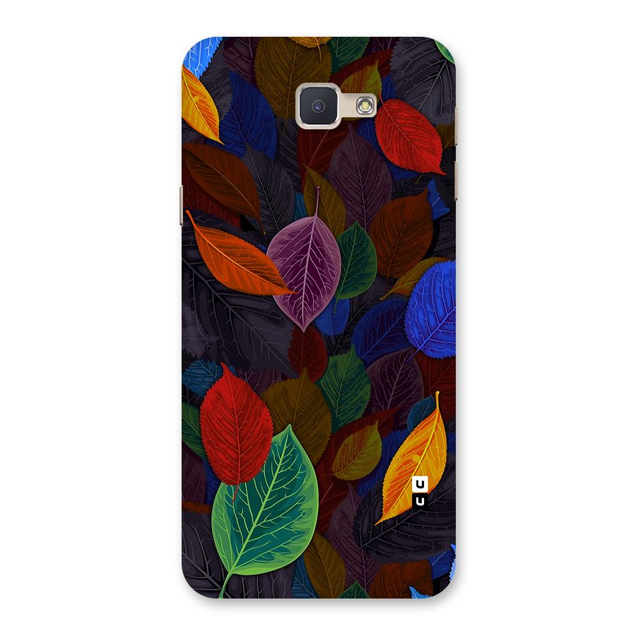 Colorful Leaves Pattern Back Case for Galaxy J5 Prime