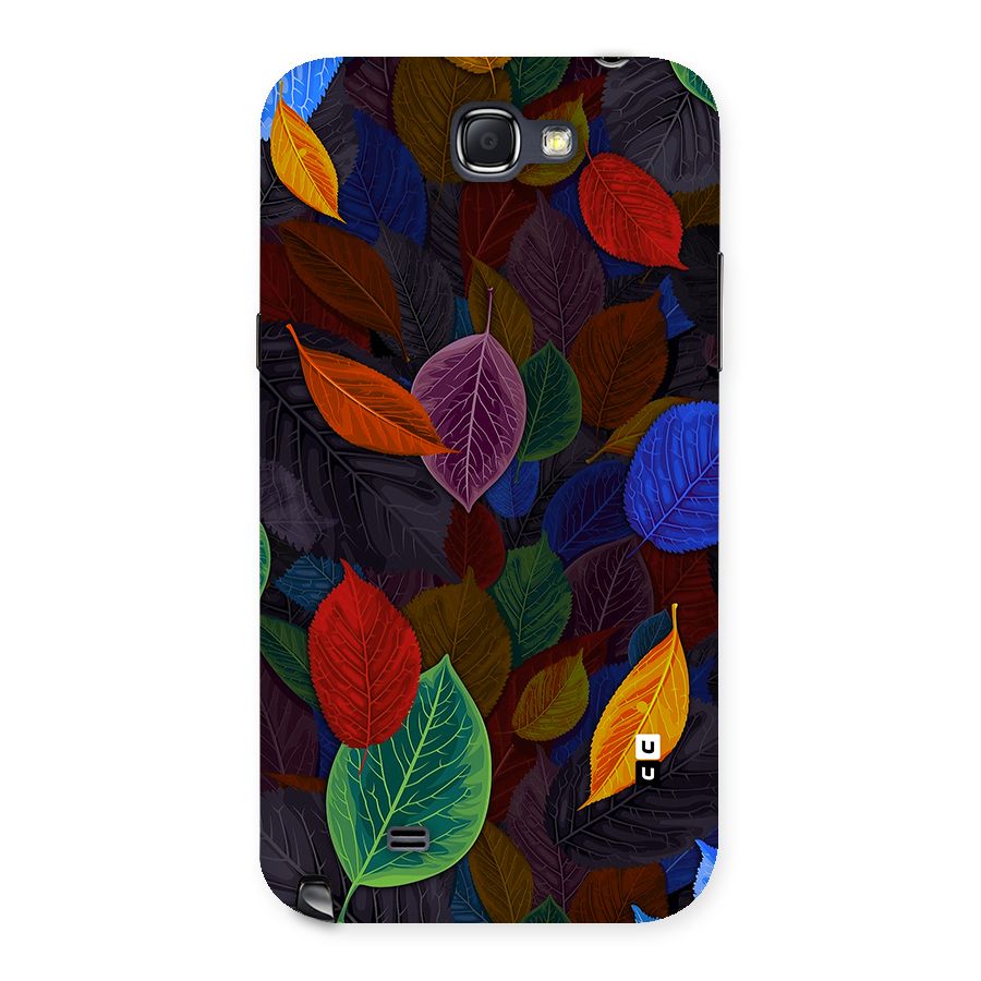 Colorful Leaves Pattern Back Case for Galaxy Note 2
