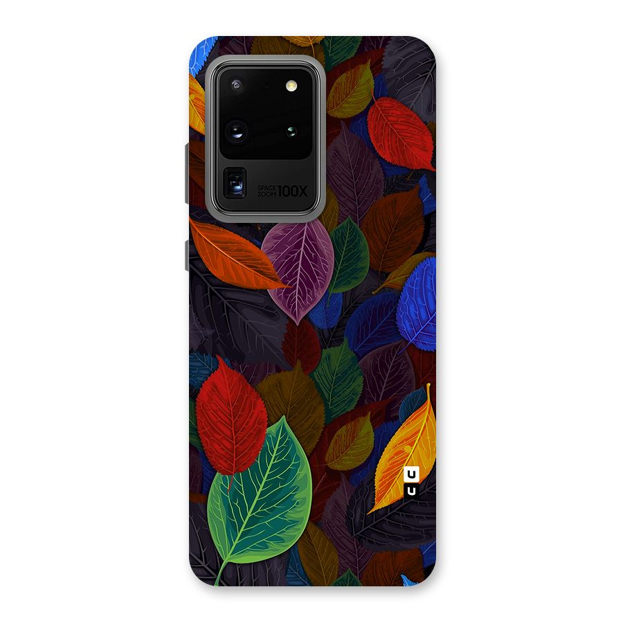 Colorful Leaves Pattern Back Case for Galaxy S20 Ultra