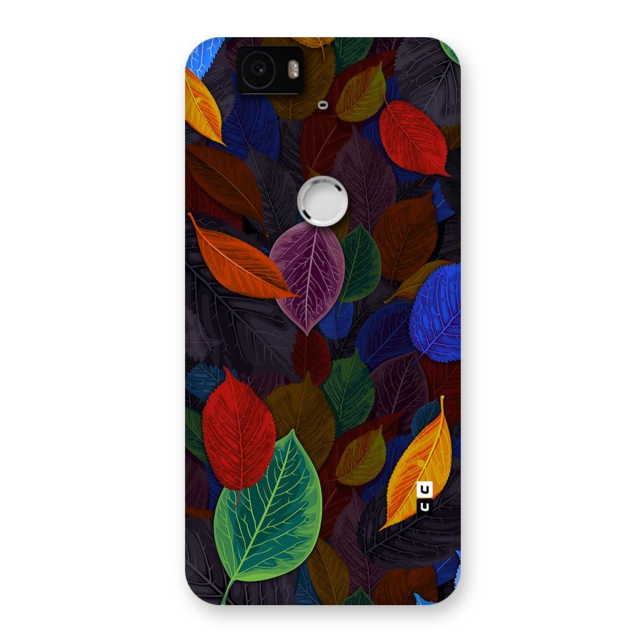 Colorful Leaves Pattern Back Case for Google Nexus-6P