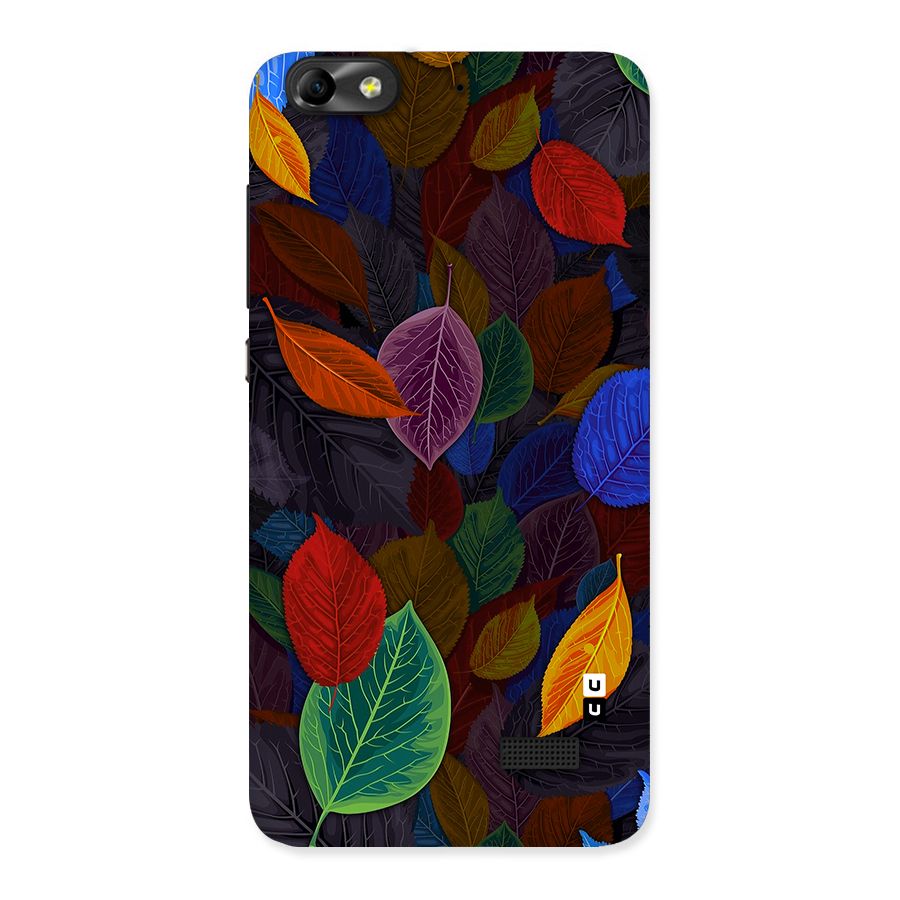 Colorful Leaves Pattern Back Case for Honor 4C
