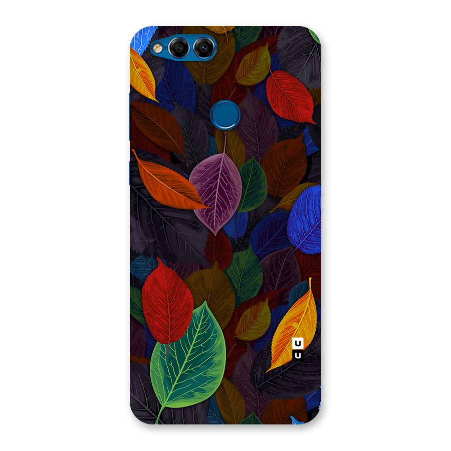 Colorful Leaves Pattern Back Case for Honor 7X