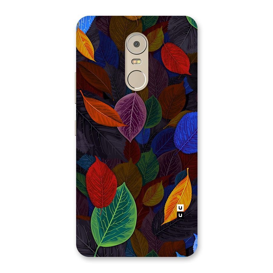 Colorful Leaves Pattern Back Case for Lenovo K6 Note