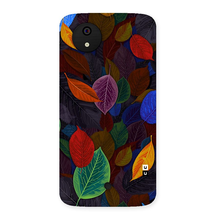Colorful Leaves Pattern Back Case for Micromax Canvas A1