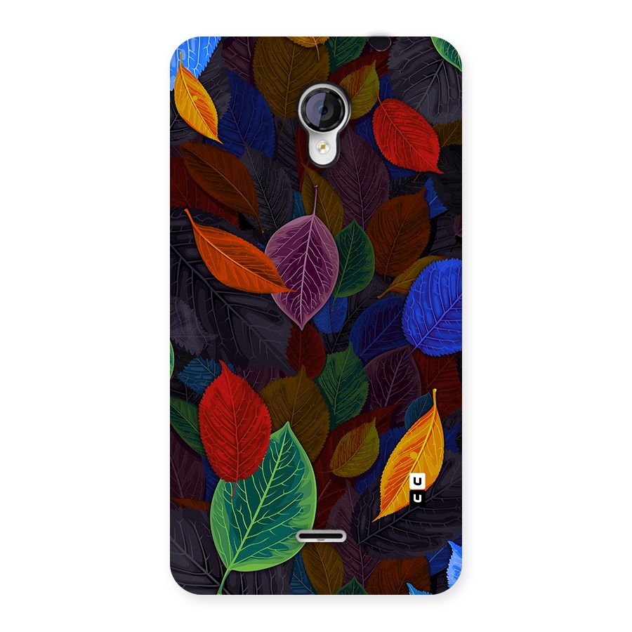 Colorful Leaves Pattern Back Case for Micromax Unite 2 A106