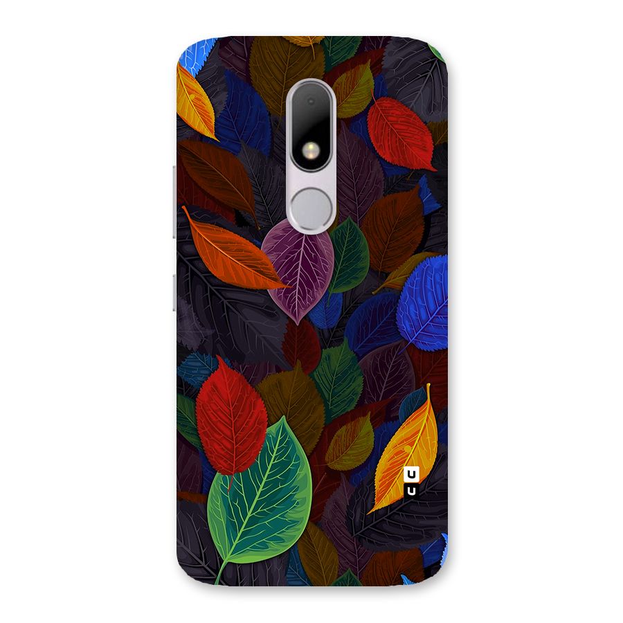 Colorful Leaves Pattern Back Case for Moto M