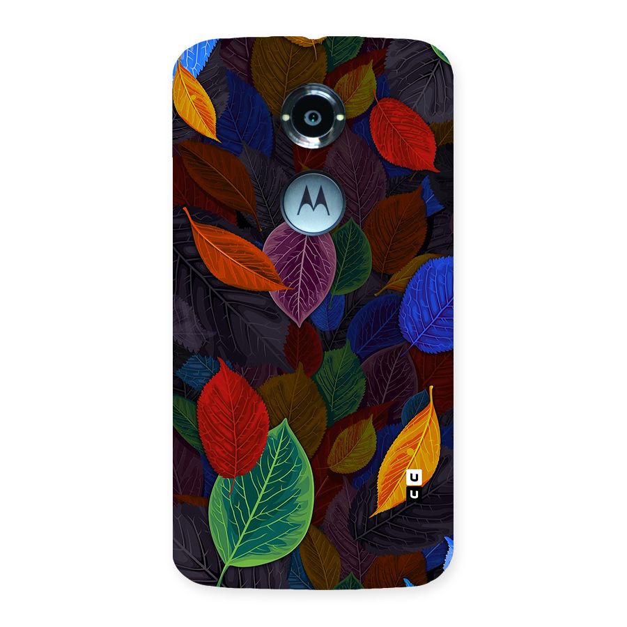 Colorful Leaves Pattern Back Case for Moto X 2nd Gen