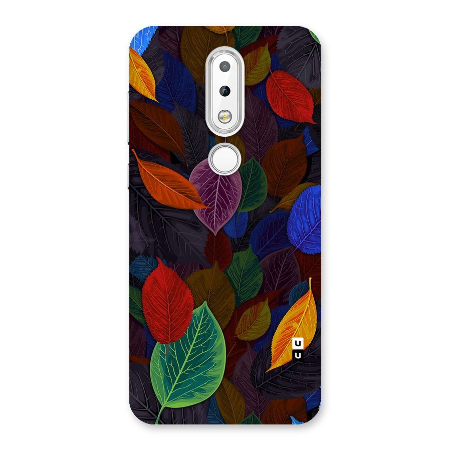 Colorful Leaves Pattern Back Case for Nokia 6.1 Plus