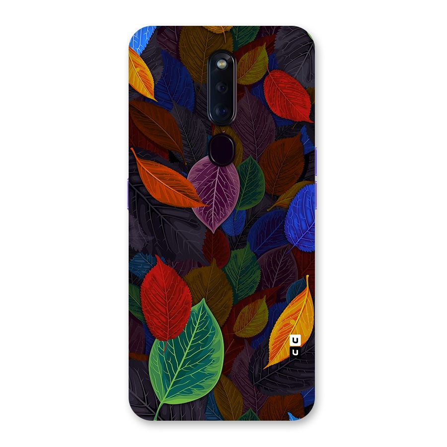 Colorful Leaves Pattern Back Case for Oppo F11 Pro
