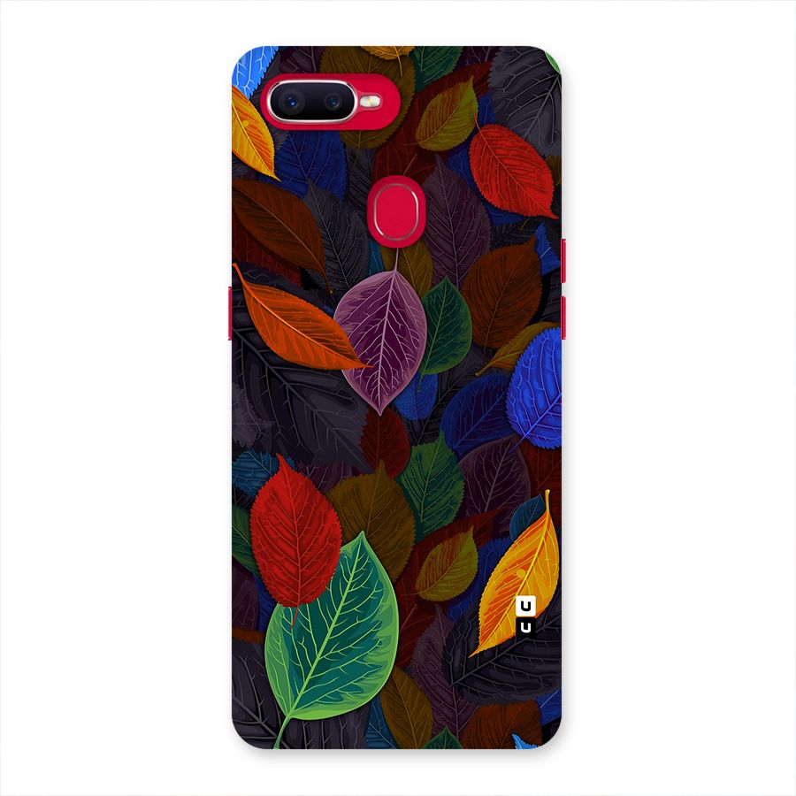 Colorful Leaves Pattern Back Case for Oppo F9 Pro