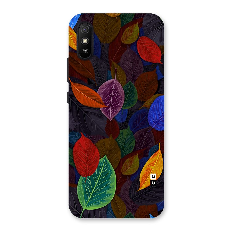 Colorful Leaves Pattern Back Case for Redmi 9A