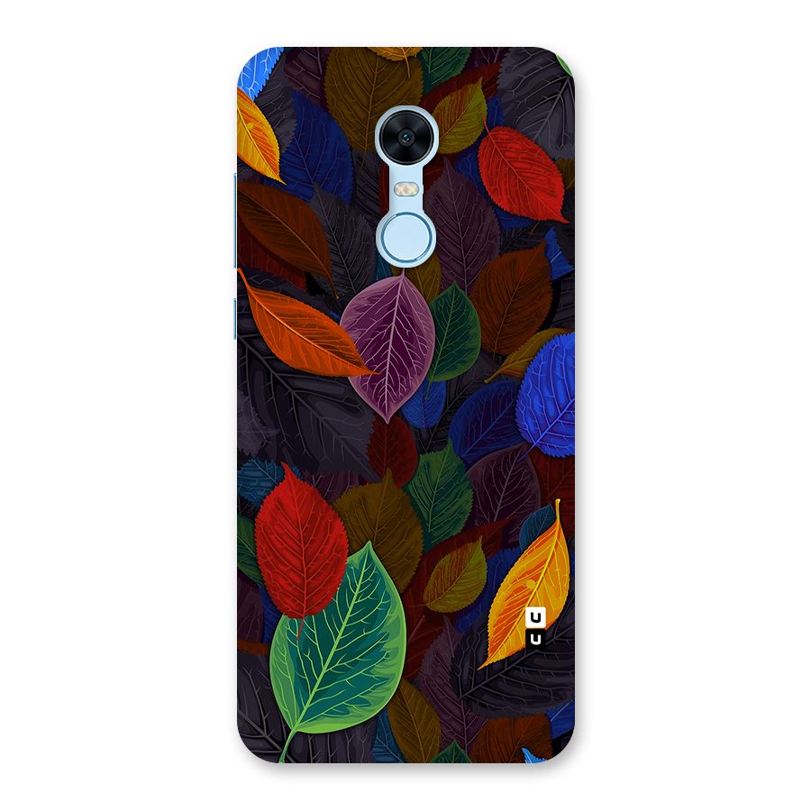 Colorful Leaves Pattern Back Case for Redmi Note 5