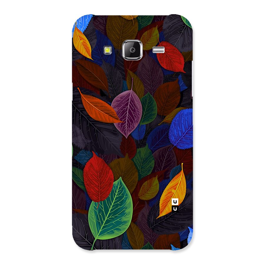 Colorful Leaves Pattern Back Case for Samsung Galaxy J5
