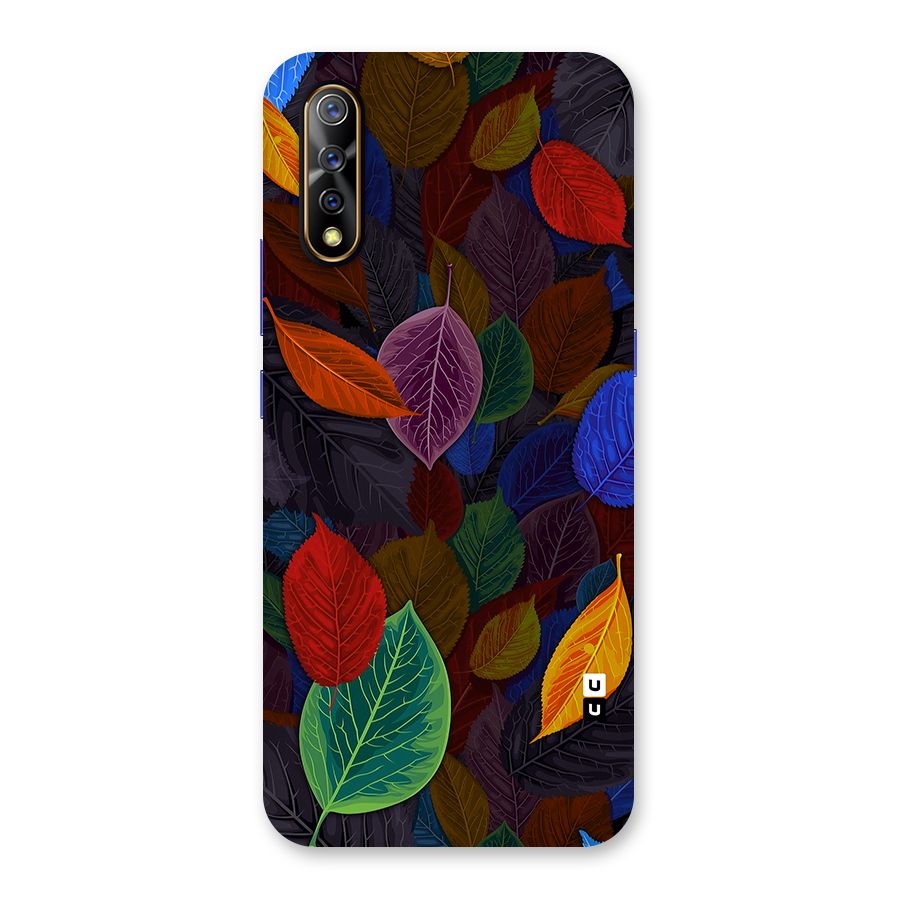 Colorful Leaves Pattern Back Case for Vivo S1