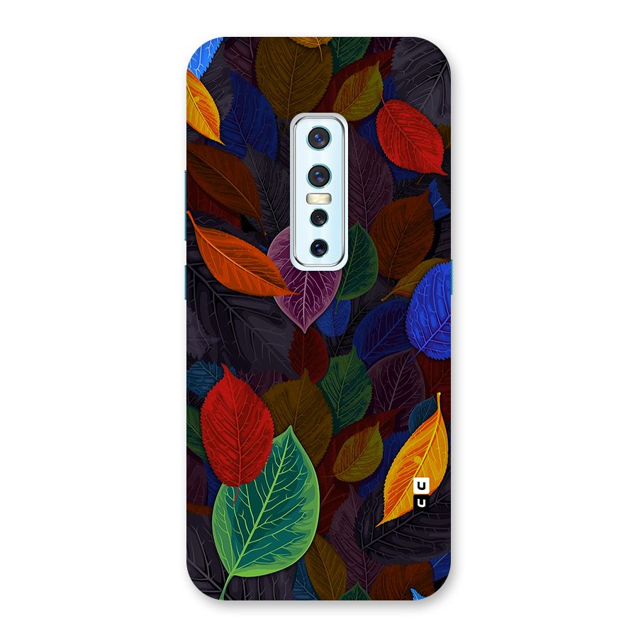 Colorful Leaves Pattern Back Case for Vivo V17 Pro